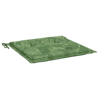 Vidaxl Cojines De Silla 6 Uds Tela Estampado De Hojas 50x50x4 Cm_3