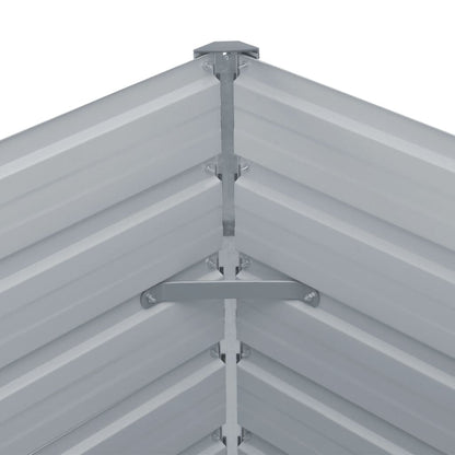 Jardinera Elevada De Acero Galvanizado Antracita 100x100x45 Cm_4