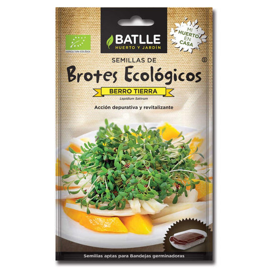 Sementes de Rebento de Agrião Biológico Tierra Batlle
