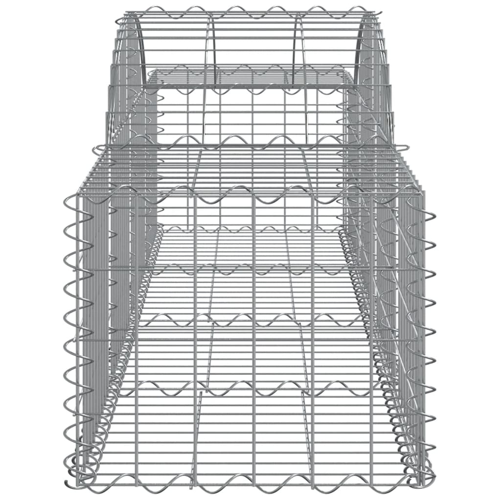 Cestas De Gaviones 40 Uds Forma De Arco Hierro 200x50x40/60 Cm_4