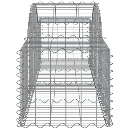 Cestas De Gaviones 40 Uds Forma De Arco Hierro 200x50x40/60 Cm_4