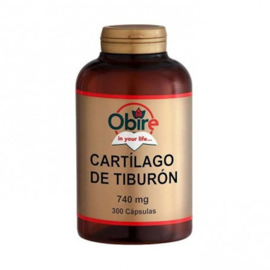Cartilagem de tubarão 740 mg Obire, cápsulas 300 cápsulas