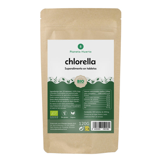 Clorela BIO Planeta Huerto 120 g, 300 comprimidos