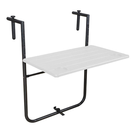 Mesa Plegable Colgante Para Balcones / Terrazas 36x60 Cm. Altura Regulable_0