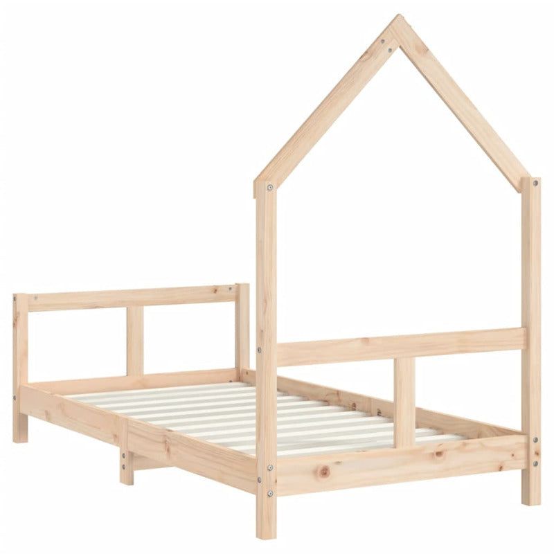 Vidaxl Estructura De Cama Para Niños Madera Maciza De Pino 80x160 Cm_5