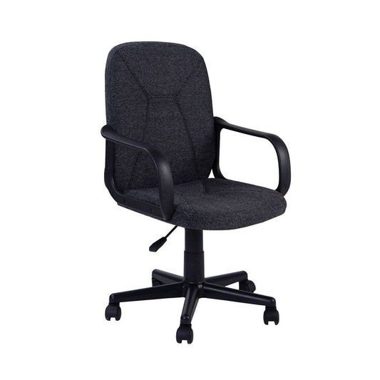 Silla De Oficina Génesis Tapizado, Negro, 55 X 87-96 X 45_0