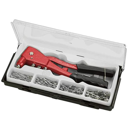 Conjunto de ferramentas de rebitagem com 100 rebites, KX