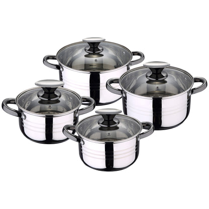 Bateria De Cocina 8 Piezas San Ignacio Dina De Acero Inoxidable Con Juego De Sartenes (18/20/22/24/26/28 Cm) San Ignacio Daimiel En Aluminio Forjado_4