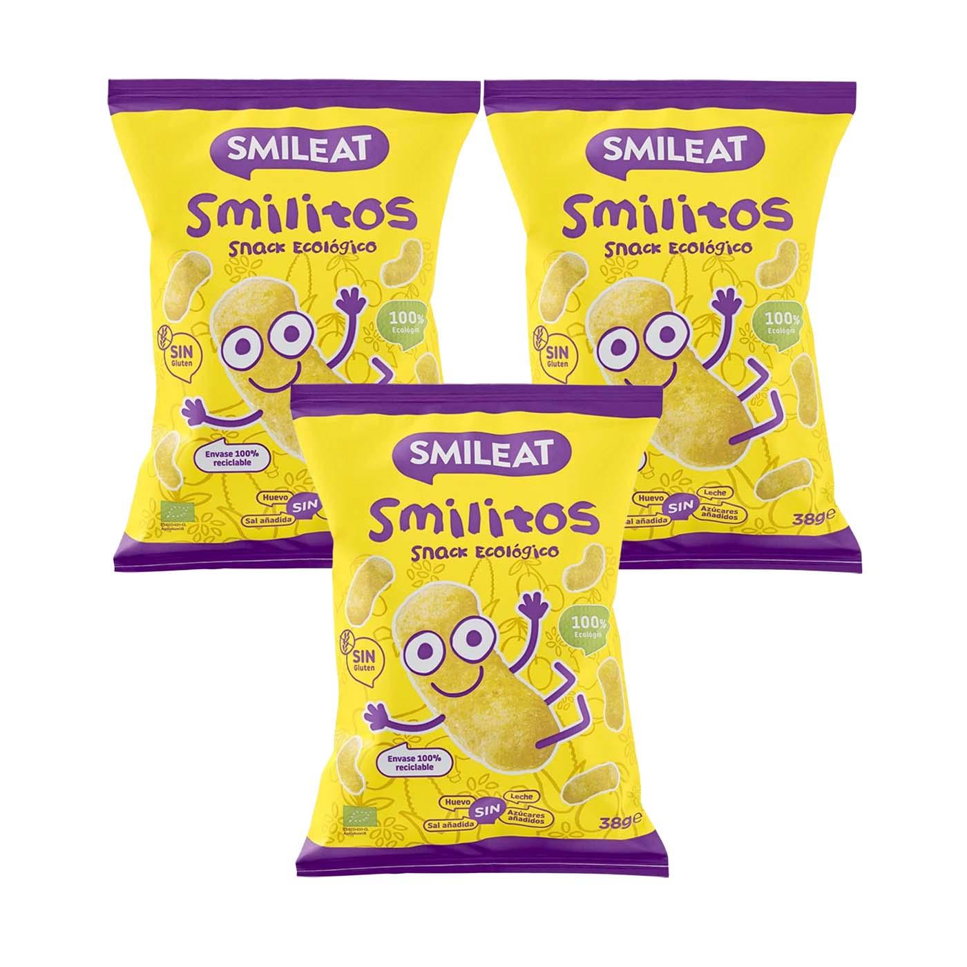 PROMOÇÃO 3x Smilitos, Minhocas de milho biológicas Smileat, 38 g
