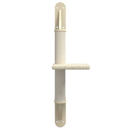 Vidaxl Árbol Rascador Para Gatos De Pared Crema 85,5 Cm_3