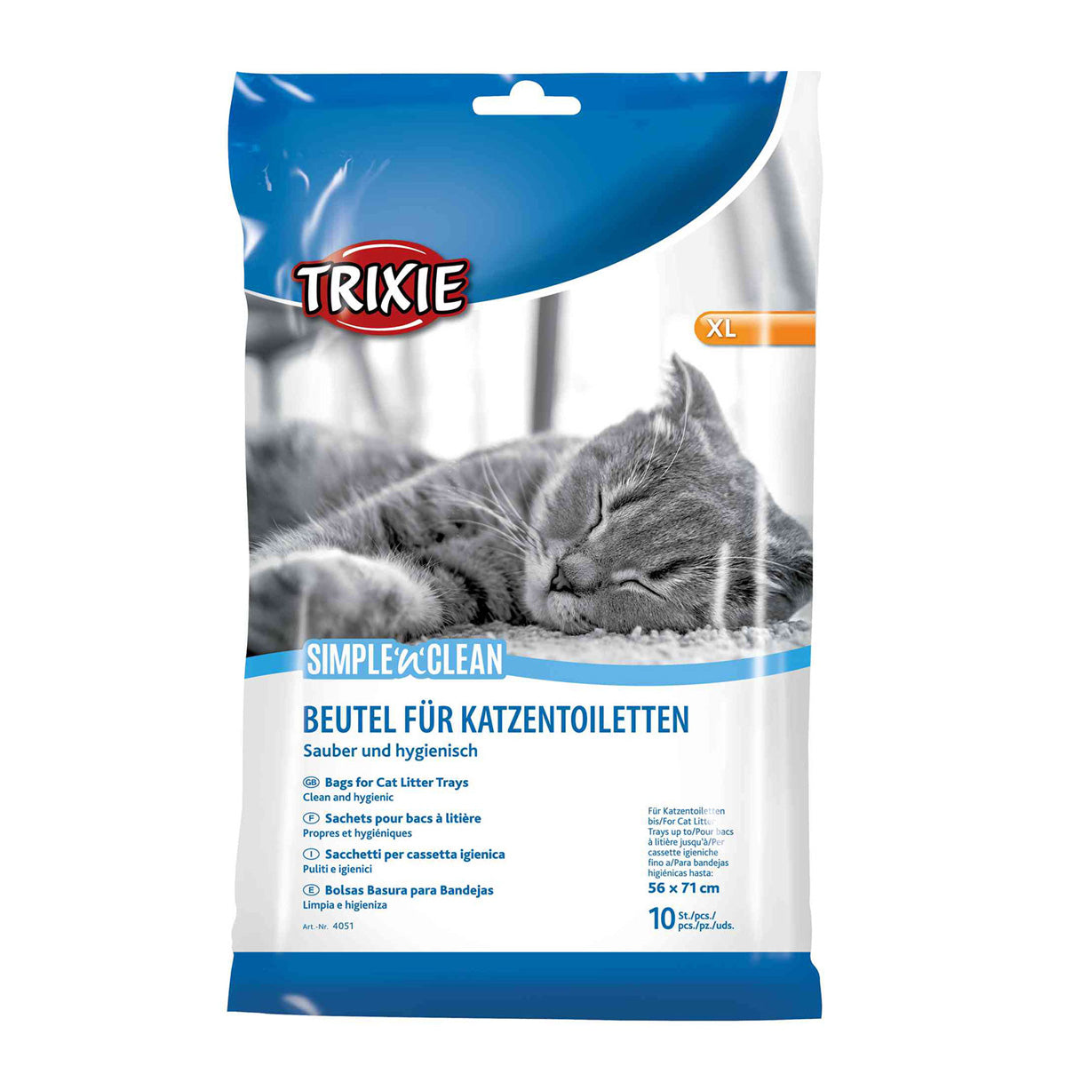 10 Bolsas de Basura para Bandejas Higiénicas, hasta 46x59cm