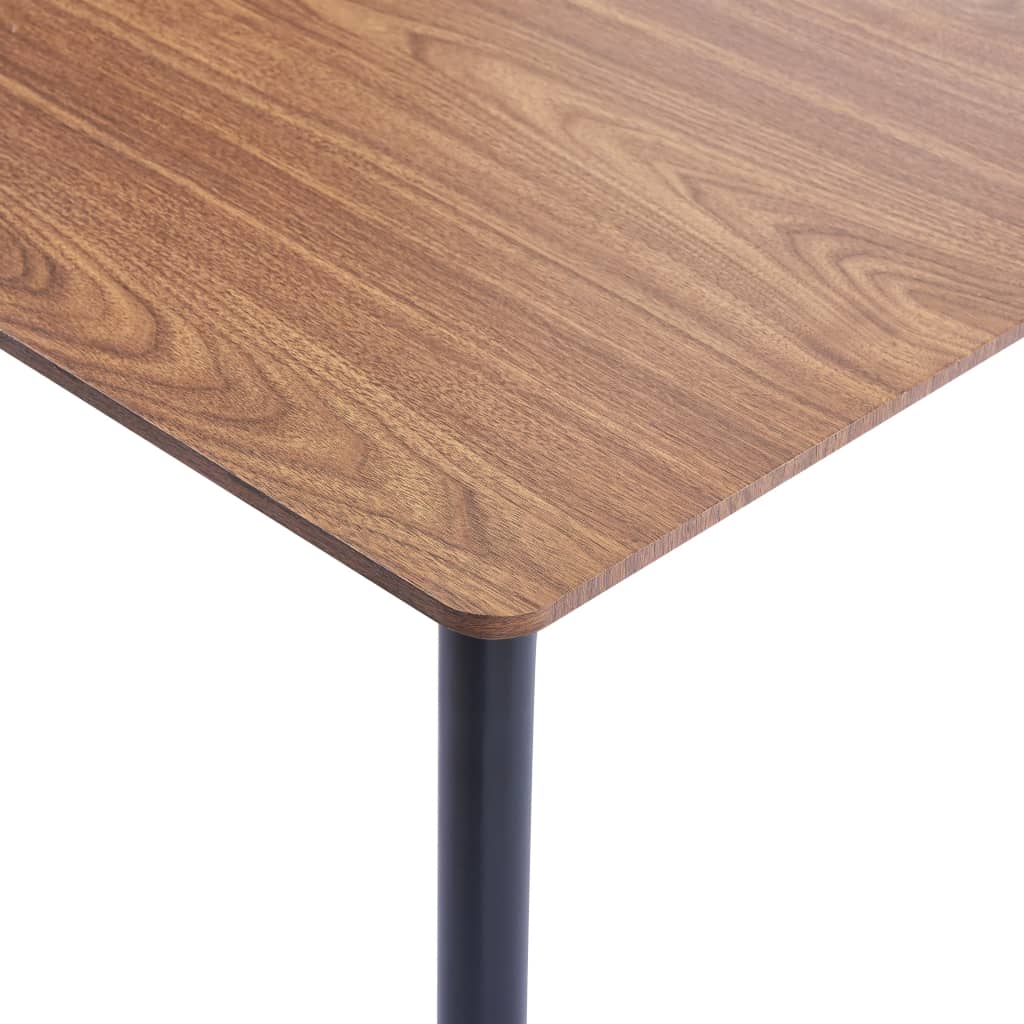 Mesa De Comedor De Mdf Marrón 200x100x75 Cm_2