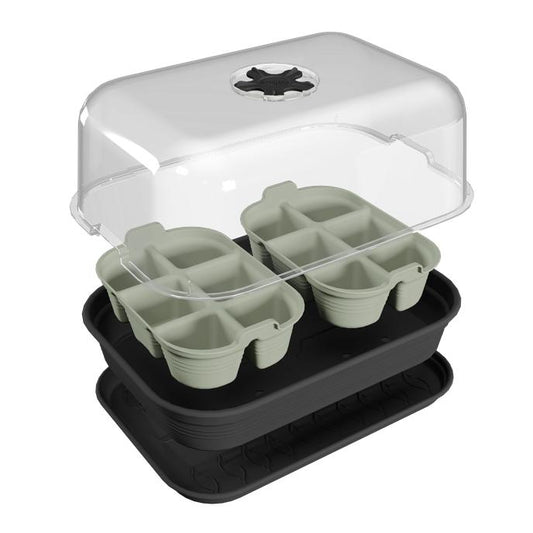 Mini estufa com canteiros e cobertura, Green Basics Elho M