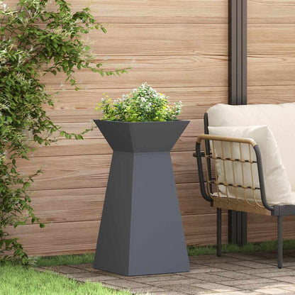 Maceta Pilar 2 Uds. Gris Antracita 35 X 35 X 73 Cm_1
