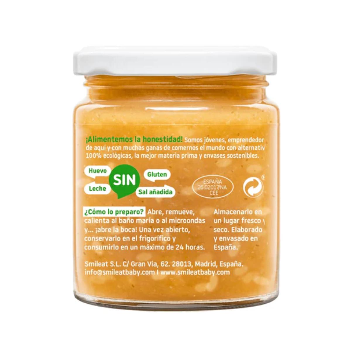 Pote de Arroz Biológico com Peru e Legumes CA CHI TOS Smileat, 230g