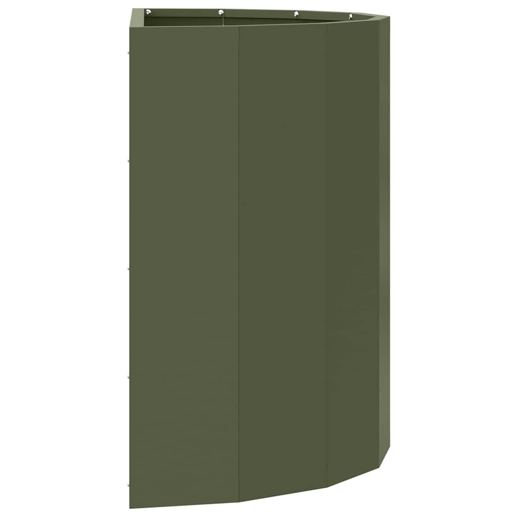 Jardinera Verde Oliva 60 X 30 X 50 Cm Acero_5