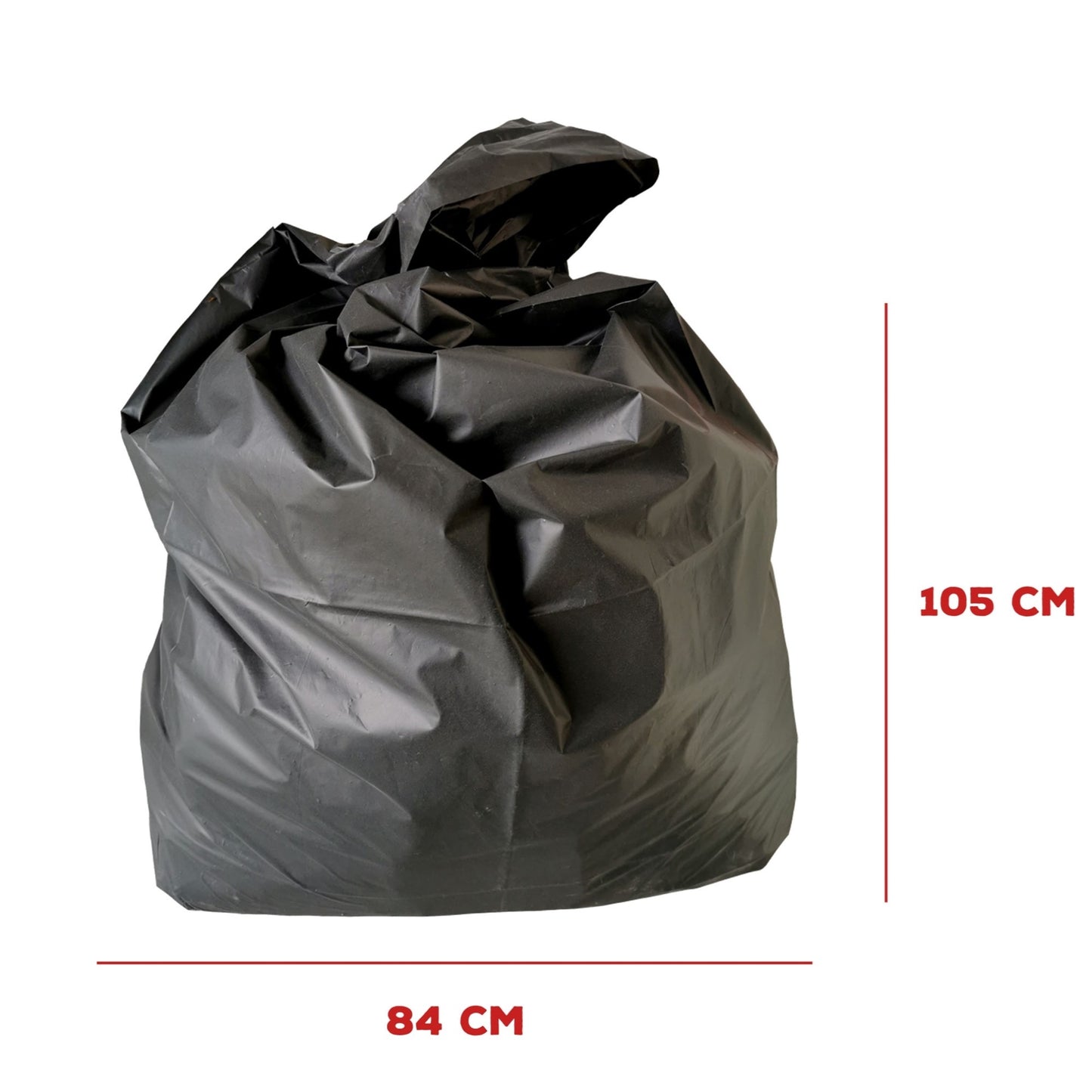 80% Reciclado 8 Rollos De 10 Bolsas De Basura De 100l