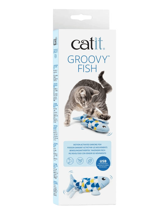 Juguete para gatos Groovy Pez azul Catit