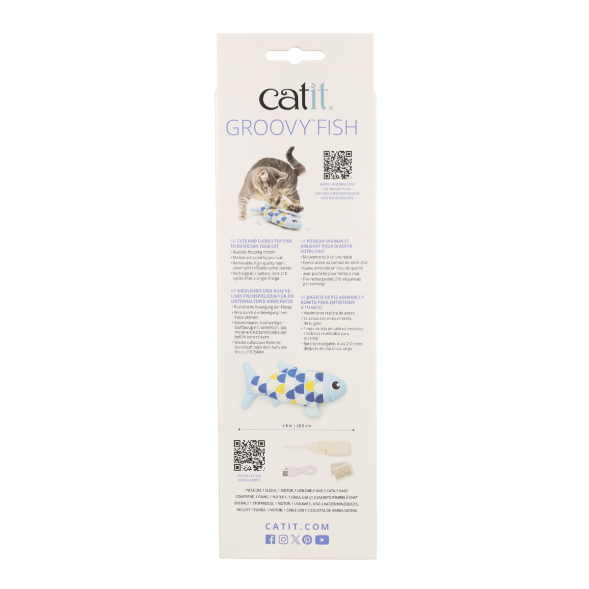 Juguete para gatos Groovy Pez azul Catit