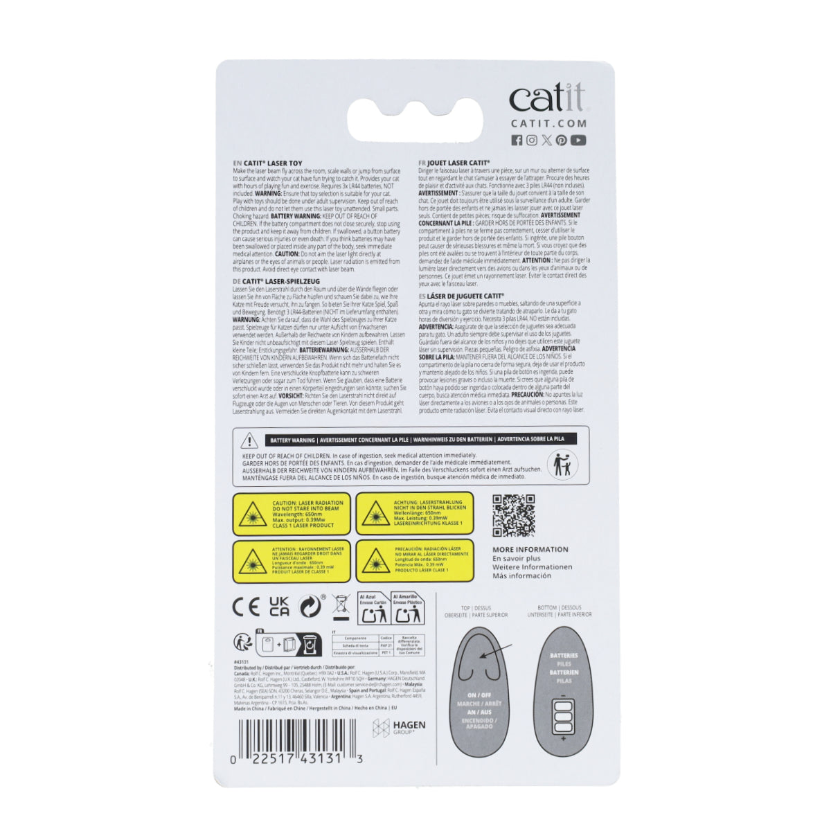 Juguete láser para gatos con forma de ratón Catit