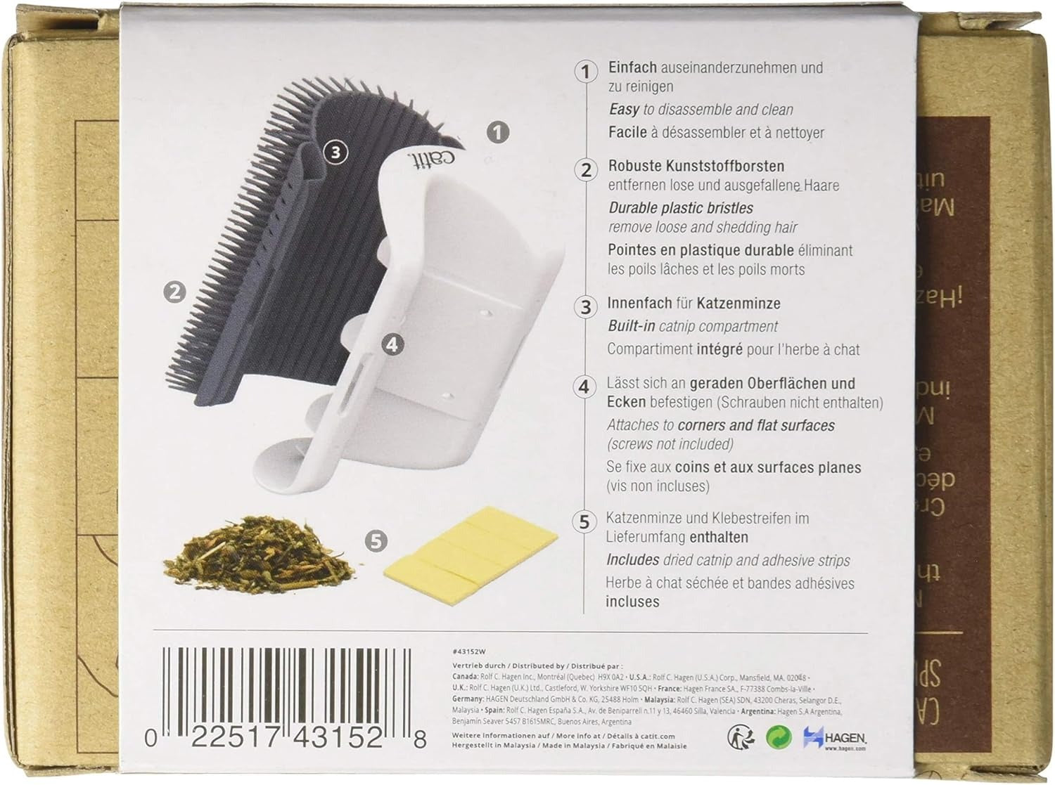 Cepillo de autoacicalamiento para gatos Self Groomer Senses 2.0 Catit