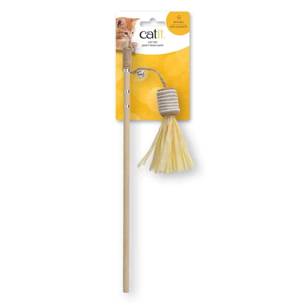 Juguete para gatos varita con plumero Catit