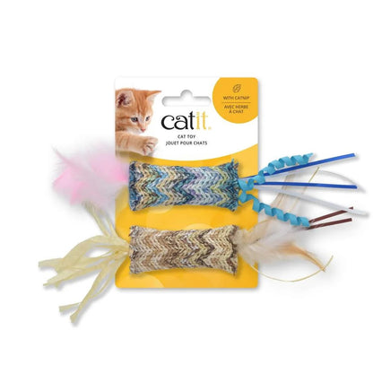 Juguete para gatos plumas naturales 2 uds Catit