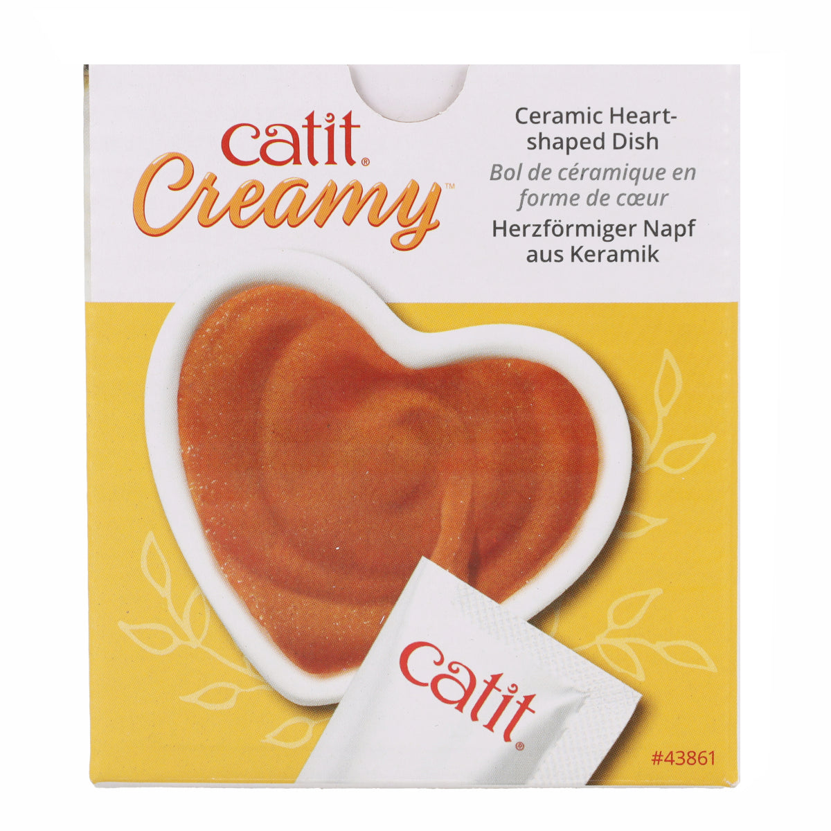Plato para snack líquido Creamy forma de corazón Catit