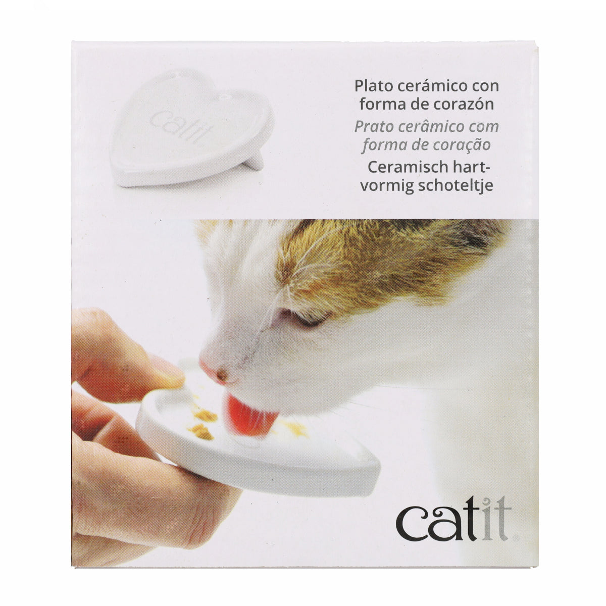 Plato para snack líquido Creamy forma de corazón Catit