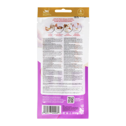 Snack con superalimentos para gatos de cordero, quinoa y chía Creamy Superfood 4 x 10 g Catit