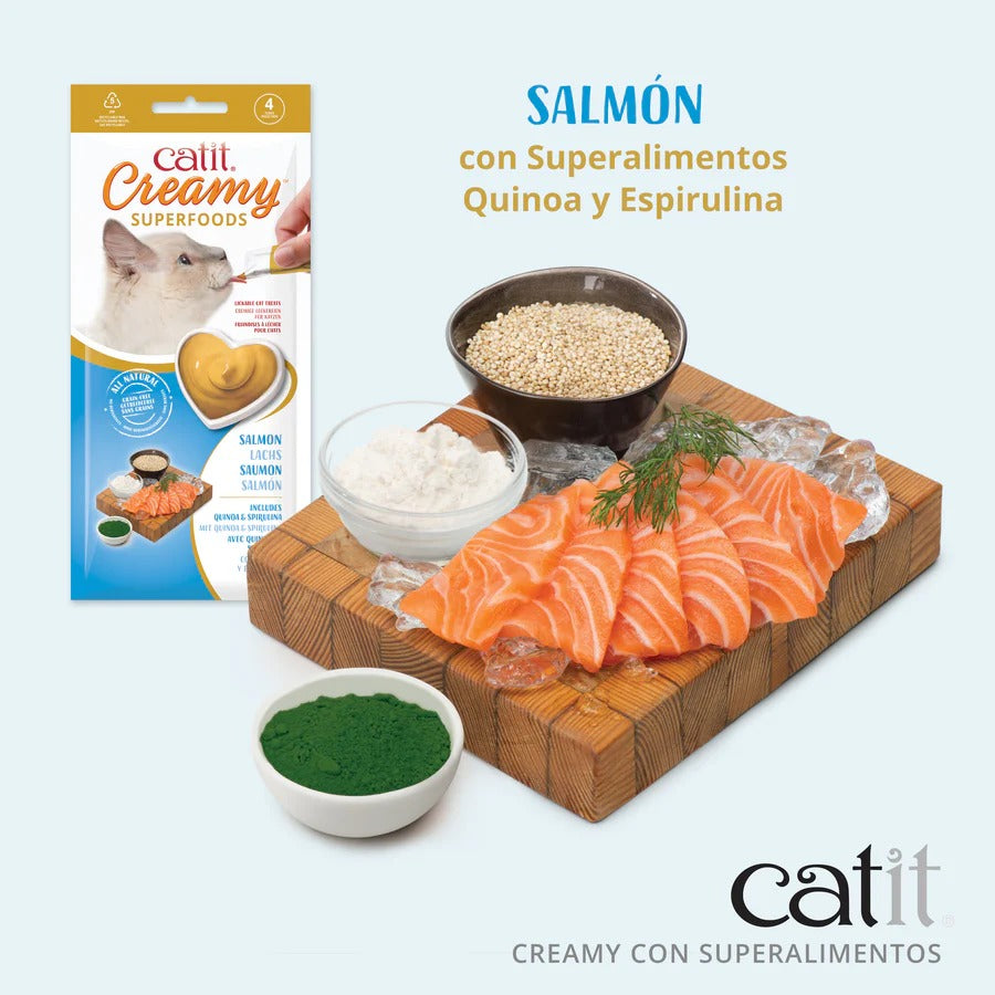 Snack con superalimentos para gatos Creamy Superfood Multi Pack 8 x 10 g Catit