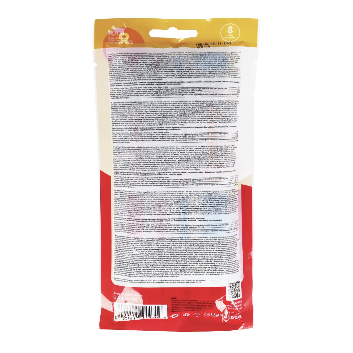 Snack con superalimentos para gatos Creamy Superfood Multi Pack 8 x 10 g Catit