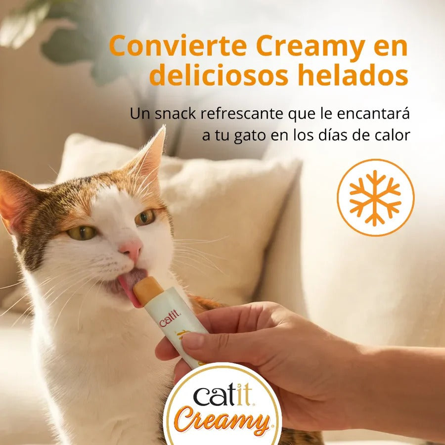 Snack líquido para gatos Creamy surtido en bote 80 x 10 g Catit