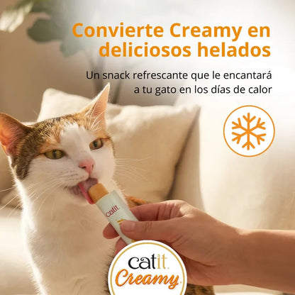 Snack líquido para gatos Creamy surtido en bote 80 x 10 g Catit