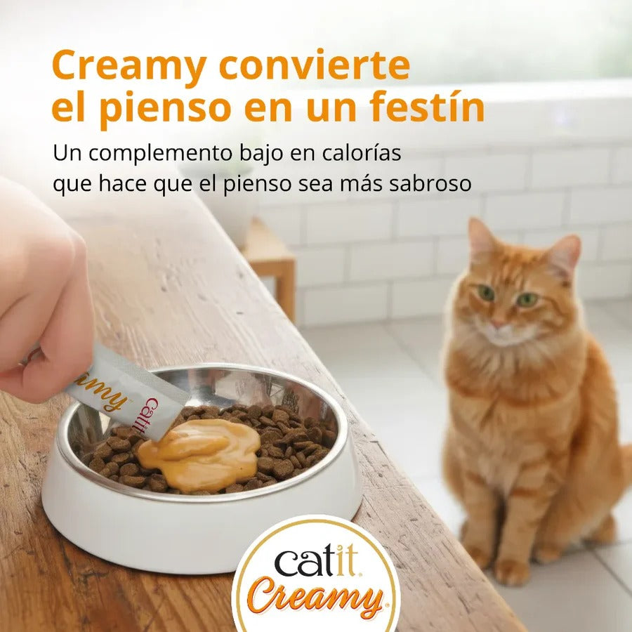 Snack líquido para gatos Creamy surtido en bote 80 x 10 g Catit