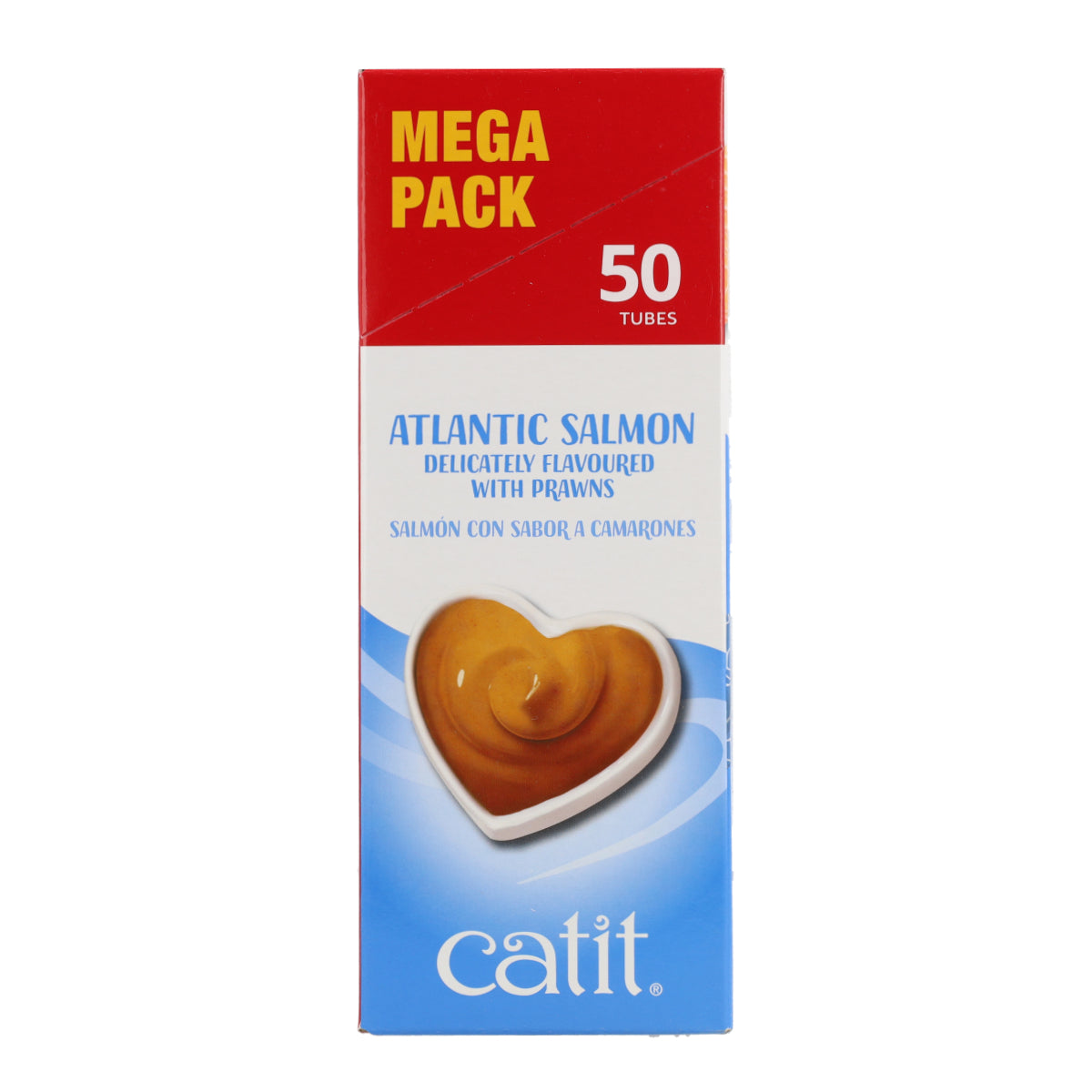 Snack líquido para gatos sabor salmón y gambas Creamy 50 x 10 g Catit
