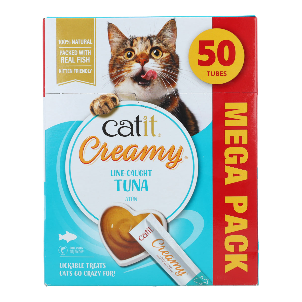 Snack líquido para gatos sabor atún Creamy 50 x 10 g Catit