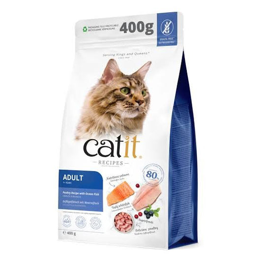 Pienso para gatos adultos con pescado de mar Recipes 400 g Catit
