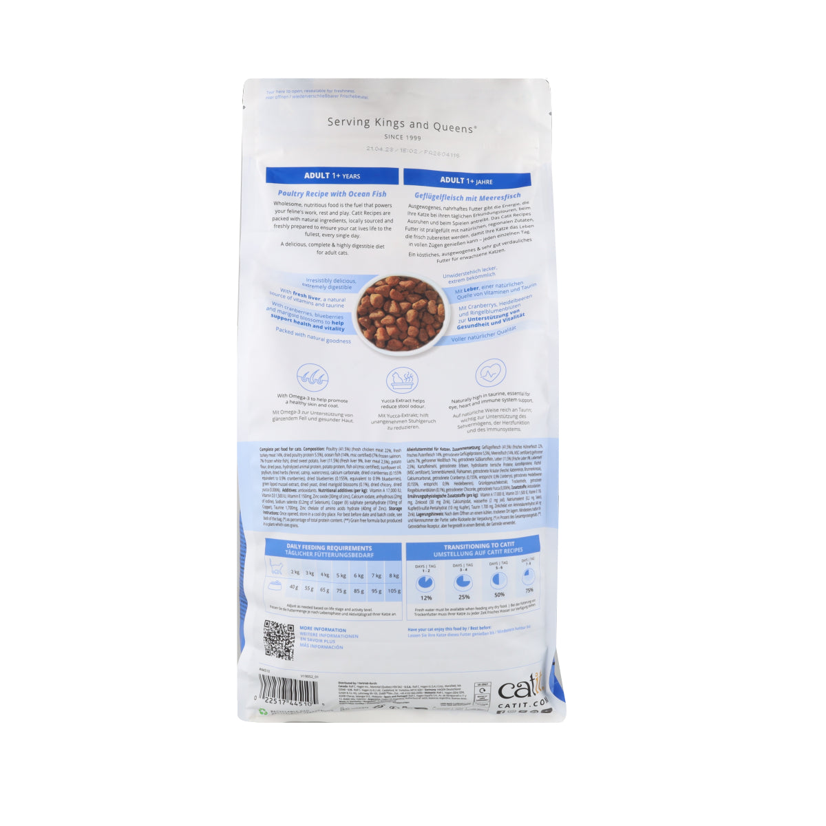 Pienso para gatos adultos con pescado de mar Recipes 2 kg Catit