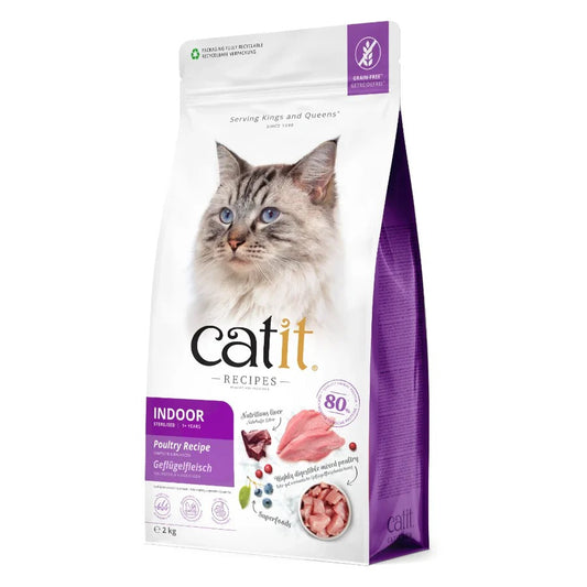 Pienso para gatos esterilizados con aves Recipes 2 kg Catit