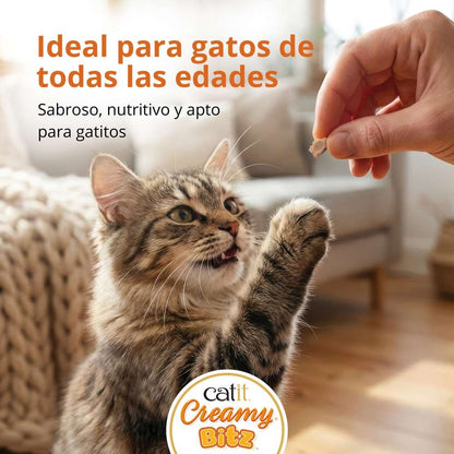 Snack cremoso para gatos Creamy Bitz pack variado 8 x 12 g Catit