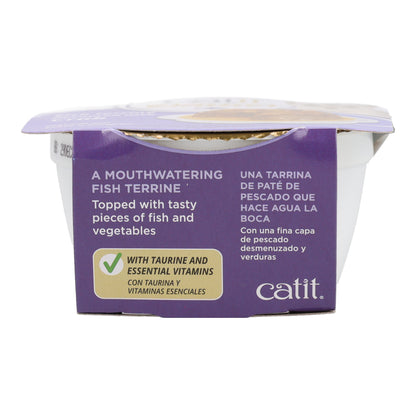 Comida húmeda para gatos Dinner pescado con sabor a cangrejo Cuisine 75 g Catit
