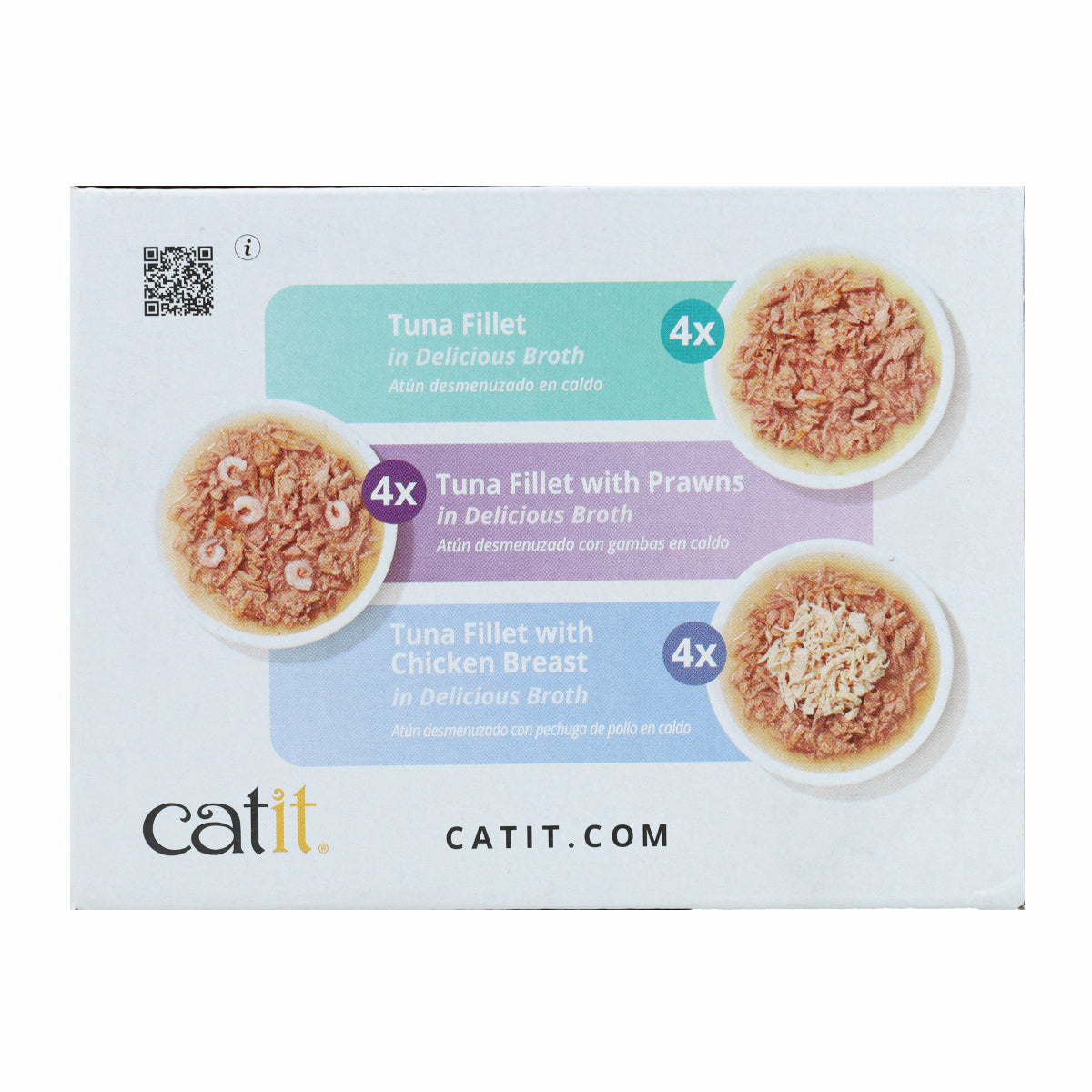 Comida húmeda para gatos Fillet atún Pack Variado Cuisine 12 x 75 g Catit