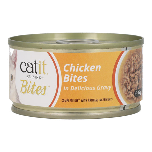 Comida húmeda para gatos Bites de pollo Cuisine 75 g Catit