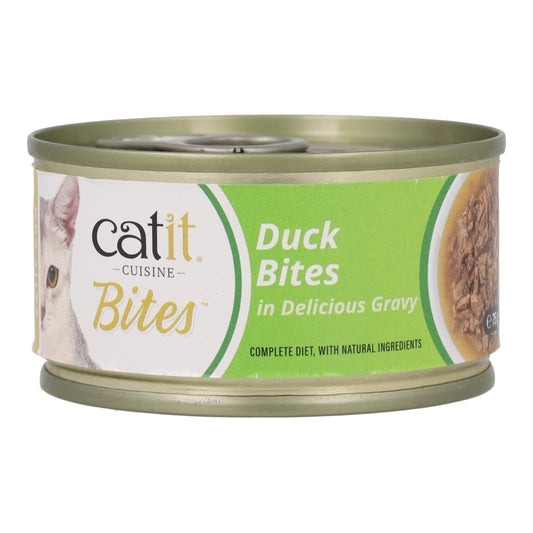 Comida húmeda para gatos Bites de pato Cuisine 75 g Catit