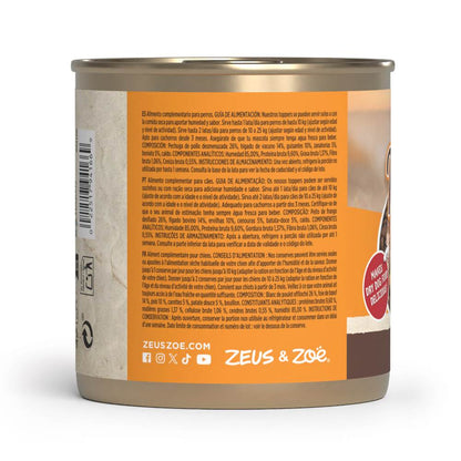 Topping para pienso de perros Natural Toppers pollo con hígado 170 g Zoë