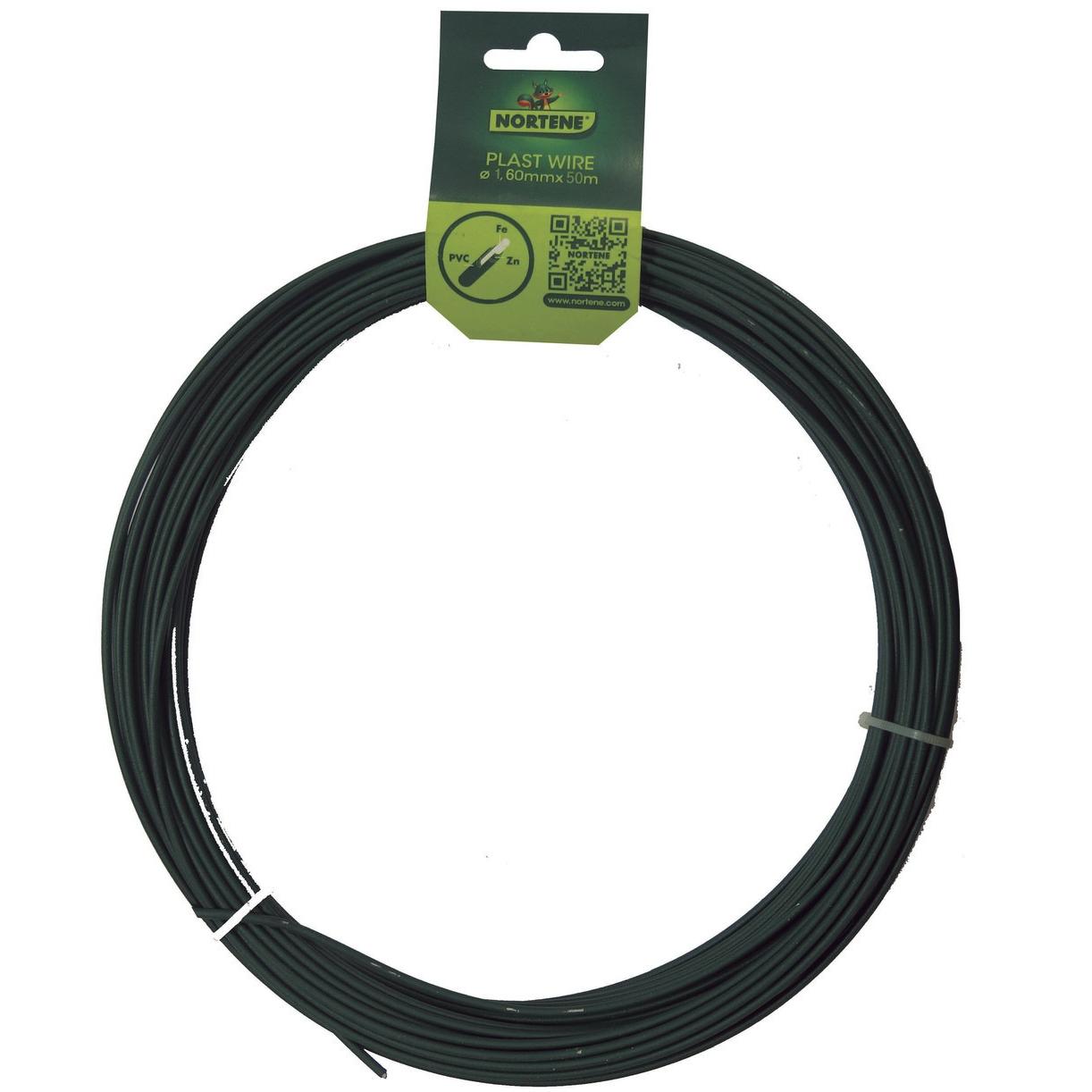 Arame galvanizado revestido a plástico Plast Wire 50 m Nortene Ø12 mm