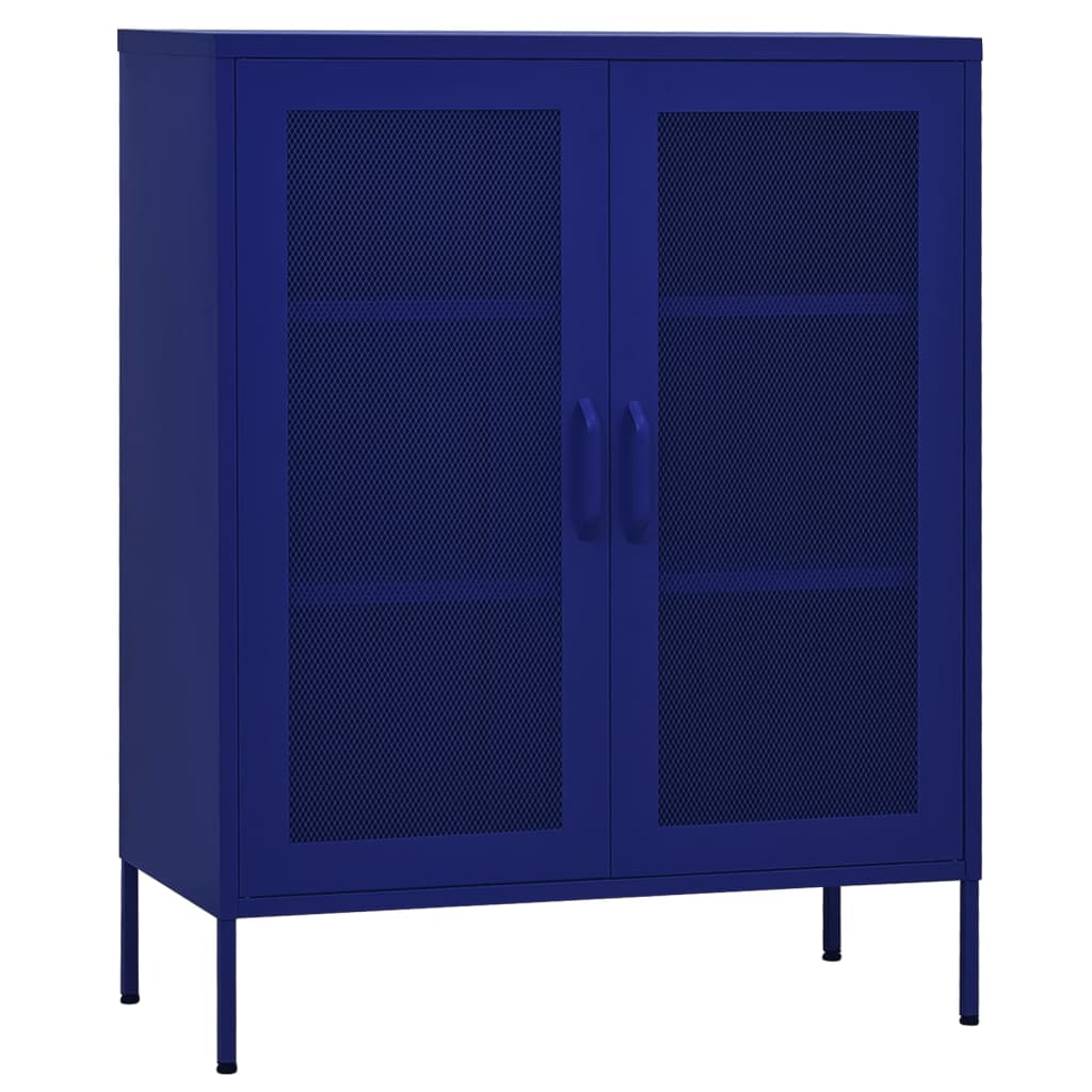 Armario De Almacenamiento Acero Azul Marino 80x35x101,5 Cm_1