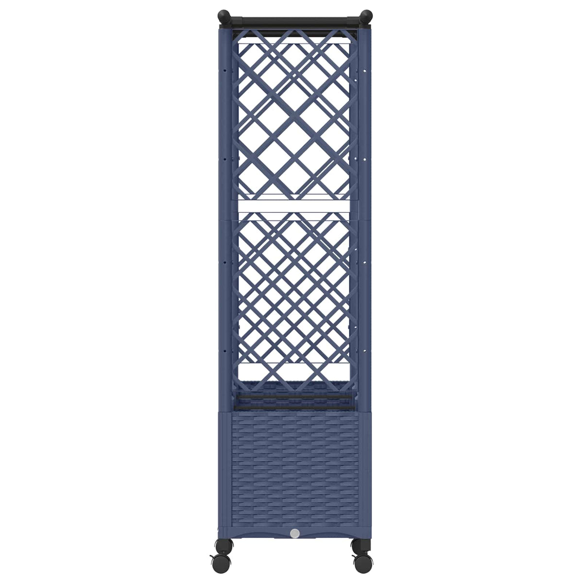Cama Elevada Con Trellis Y Techo Gris 162,5 X 40 X 142 Cm Pp_4