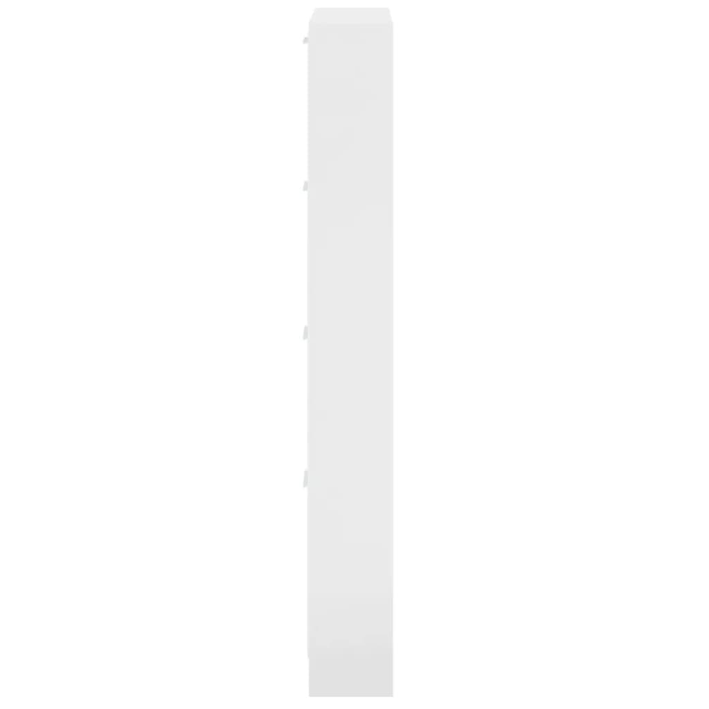 Vidaxl Mueble Zapatero Madera Contrachapada Blanco Brillo 59x17x150 Cm_5